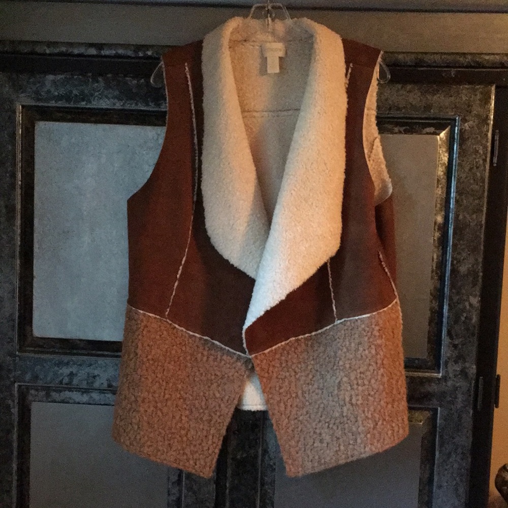 Chico’s Leather Look Vest
